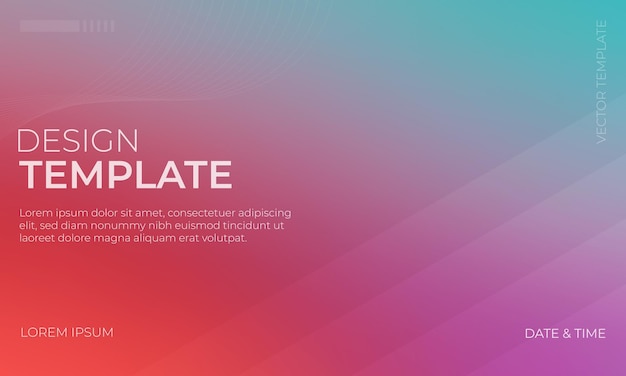Abstract Vector Gradient Grainy Texture in Red Lavender and Turquoise Tones