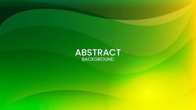 Abstract Vector Green Background Design Template