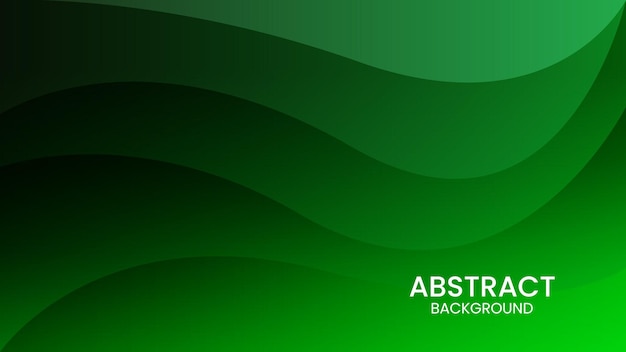 Abstract Vector Green Background Design Template