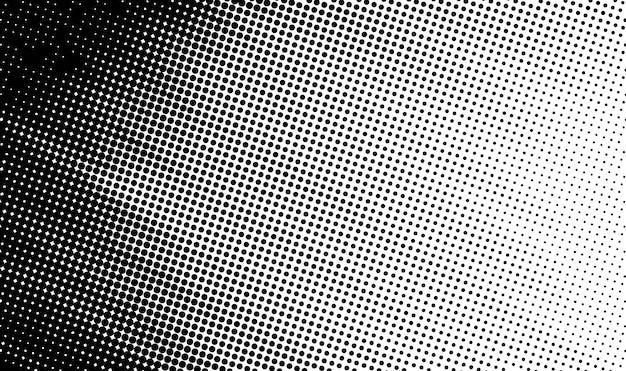 Abstract vector grunge halftone distorted shapes background banner