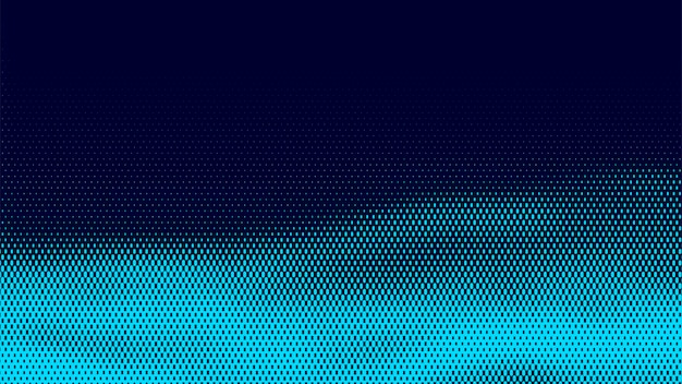 Vector abstract vector halftone background dynamic wave of particles pattern design elements with blue gradient