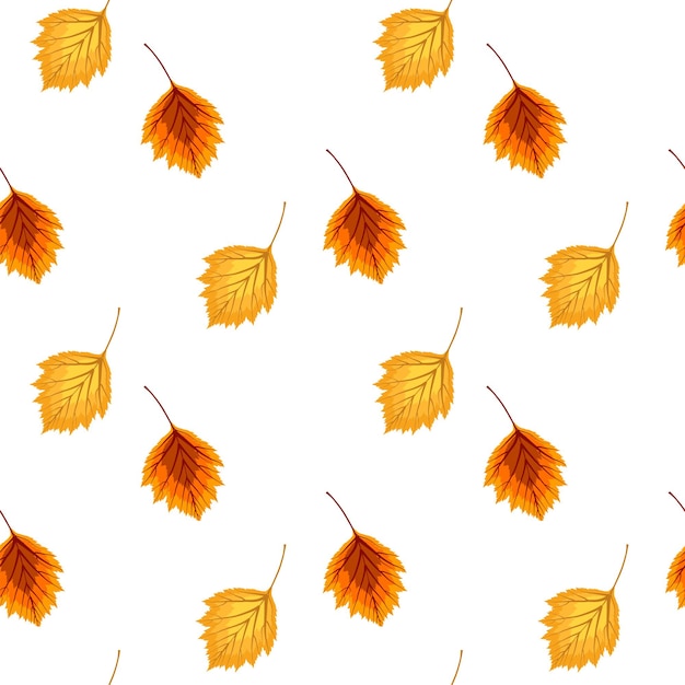 Abstract vector illustration autumn background with falling autumn leaves. seamless pattern. eps10