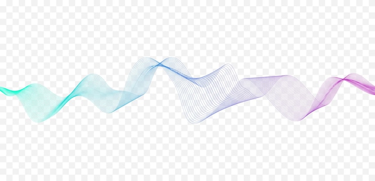 Vector abstract vector illustration with colored wavy lines flowing dynamic