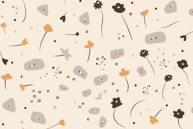 Vector abstract vector licht paars bruin en beige botanische element kleurenpatroon