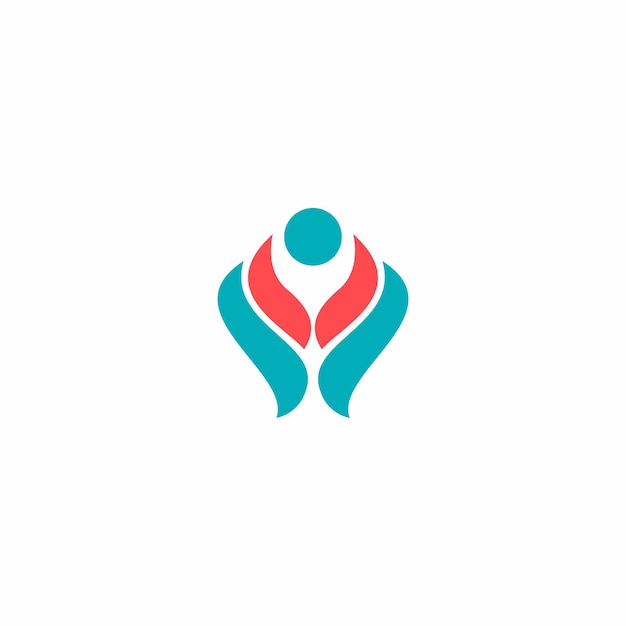 abstract vector logo ontwerp van mensen en familie logo collectie ook gezondheidslogo