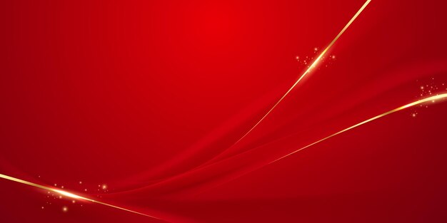 Vector abstract vector luxury red and gold background modern creative concept