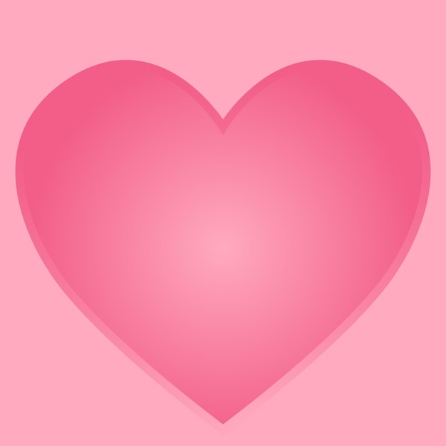 Abstract vector pink background with a heart shape