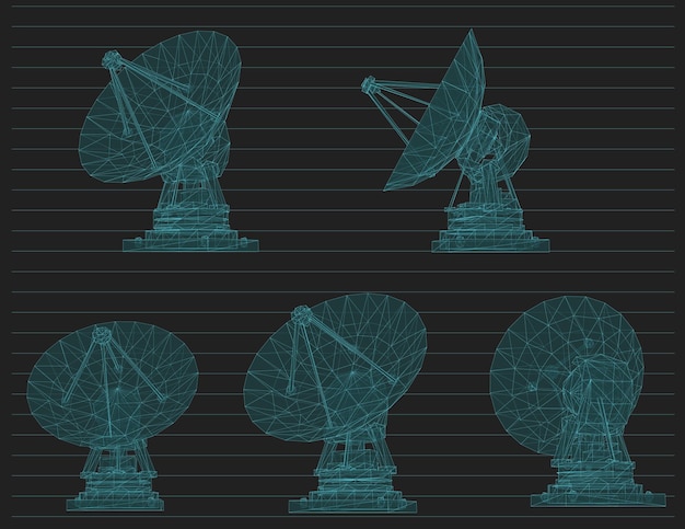 Абстрактная векторная радиоантенная астрономия и космические исследования