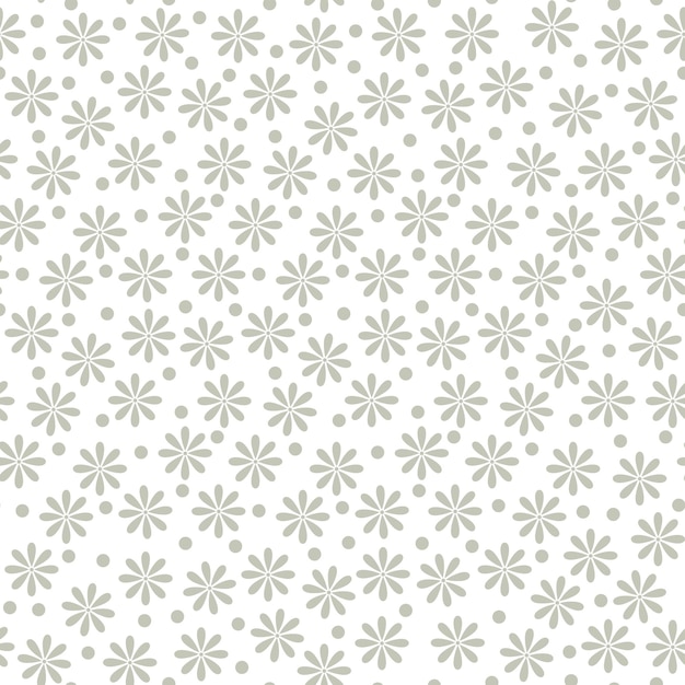 Abstract Vector Seamless Floral Pattern Endless Background