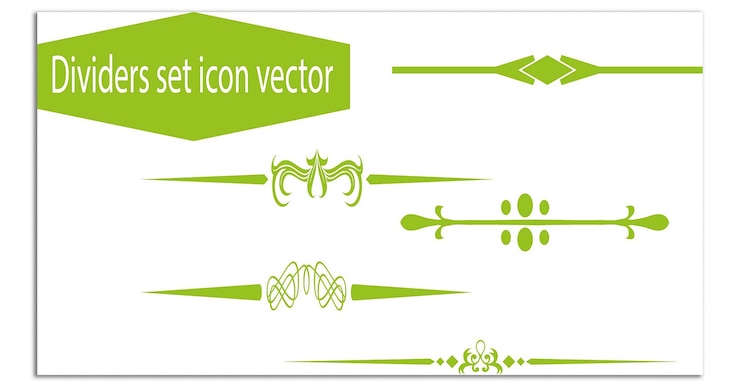 Vector abstract vector set design