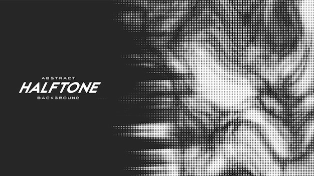 Abstract vector torn monochrome halftone background Scrathed dotted texture element