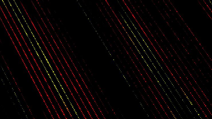 Vector abstract vector vanishing texture the concept of data movement by binary code halftone with noise effect and dots matrix background on screen futuristic pattern