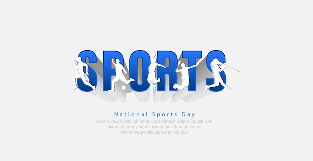 Abstract vectorillustratie Nationale sportdag.