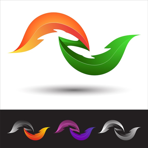 Vector abstract verlof logo verloop