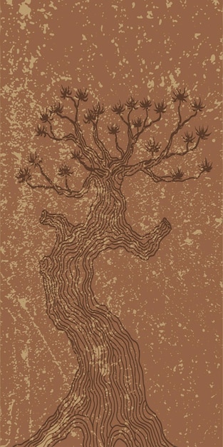 Абстрактный вертикальный бежево-коричневый фон с текстурой потертостей,  неровностей, неровностей, складок с контуром древесины китайского дуба |  Премиум векторы
