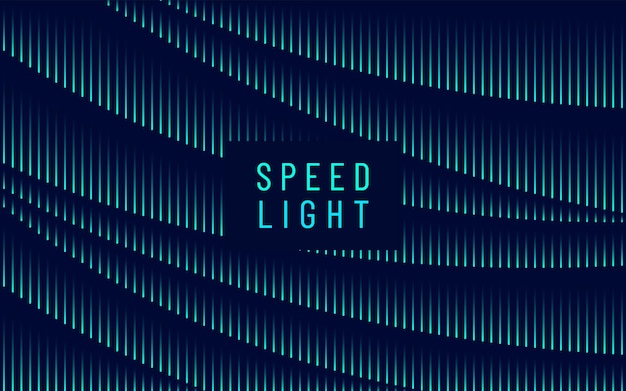 Abstract vertical blue and green speed light lines on dark blue background futuristic and technology