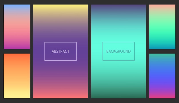 Abstract vibrant gradients for ui background