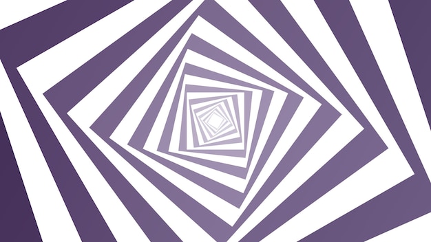 Abstract vierkant ontwerp van de optische illusie als achtergrond - paars Spiraalvormig patroon.