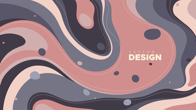 Vector abstract vintage background with hand drawn shapes