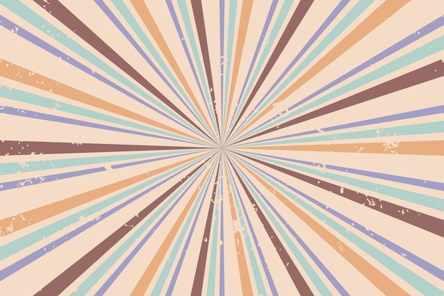 Abstract vintage retro sunburst rays background