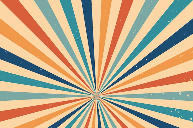 Abstract vintage retro sunburst rays background