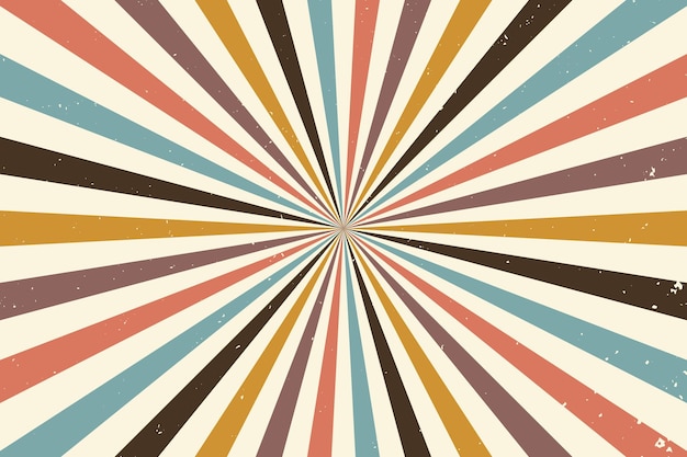 Abstract vintage retro sunburst rays background