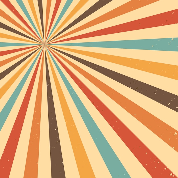 Abstract vintage retro sunburst rays background