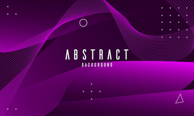 Abstract violet background with outline shapes