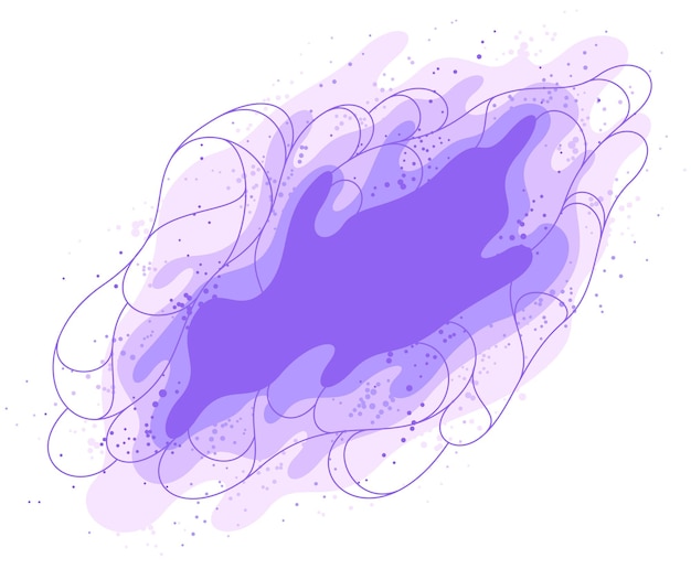Abstract violet lava fluids vector illustration bubble gradients shapes in motion artistic background graphic element dynamic modern art liquid forms flowing