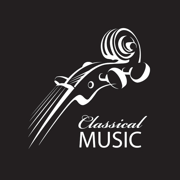 abstract violin icon