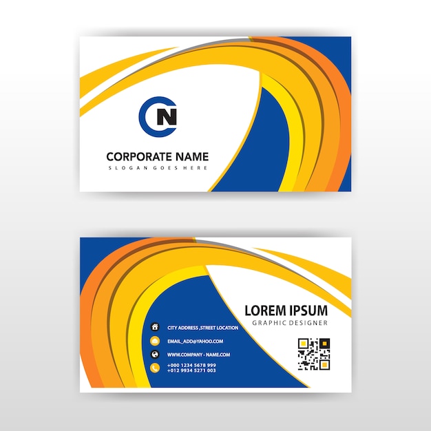abstract visit card design