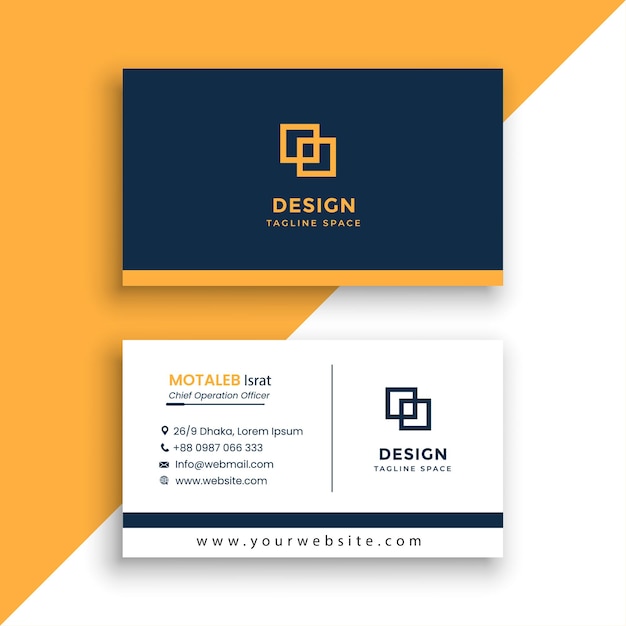 Abstract visiting card