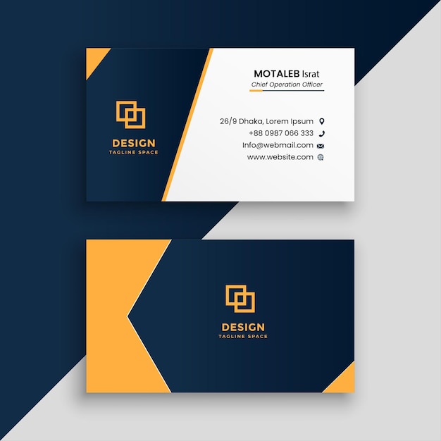 Abstract visiting card