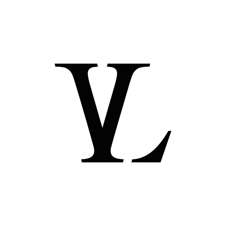 Vector abstract vl initials monogram logo design, icon for business, template, simple, elegant