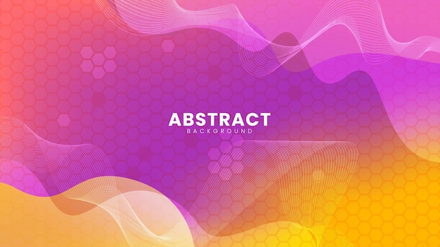 Abstract vloeibaar kleurontwerp als achtergrond Vloeibare gradiëntvormsamenstelling Futuristische ontwerpposter met paarse en gele combinatiekleur