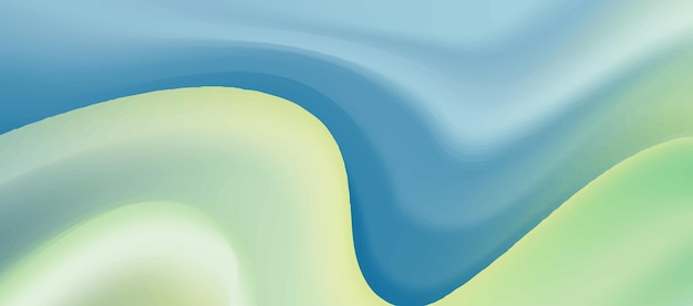 Abstract vloeibaar waterverfontwerp als achtergrond met artistieke vloeibare blauwe en groene kleurenstroom