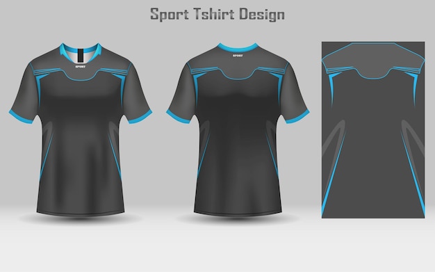 Abstract voetbalshirt sjabloon Sport Tshirt ontwerp