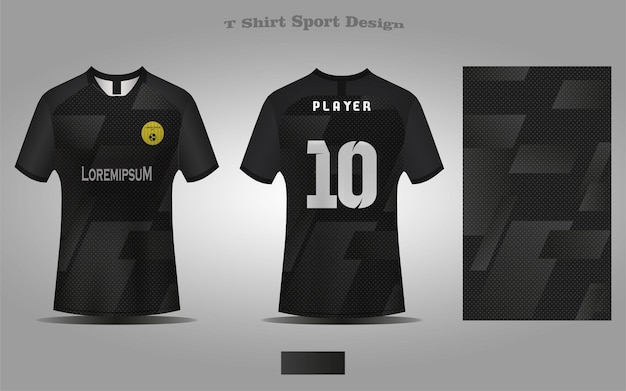 Abstract voetbalshirt sjabloon Sport Tshirt ontwerp