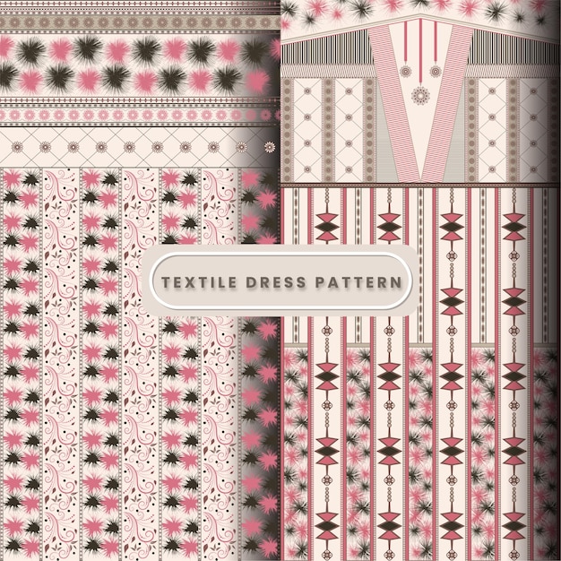 abstract vormpatroon voor textielmotief voor damesjurk
