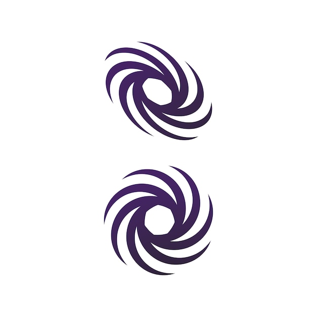 Vector abstract vortex spin logo icon design