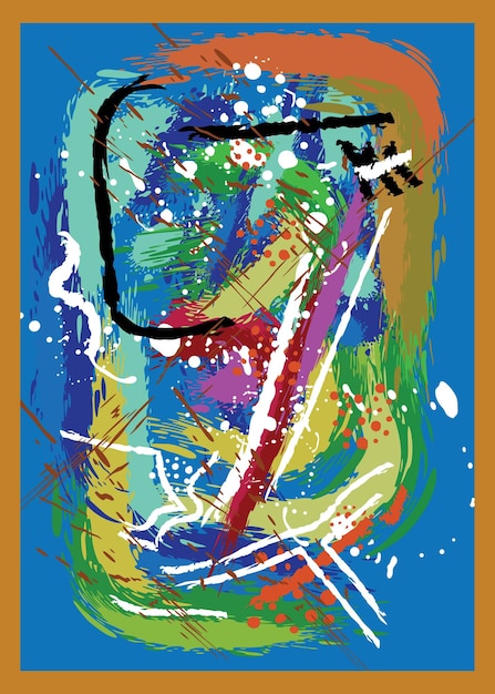 abstract wall poster