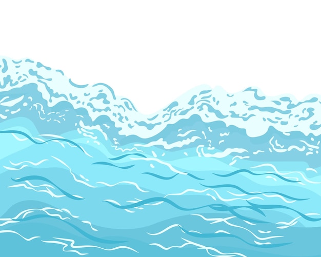 Vector abstract water background, sea waves, water texture. delicate blue colors.background with copy spac