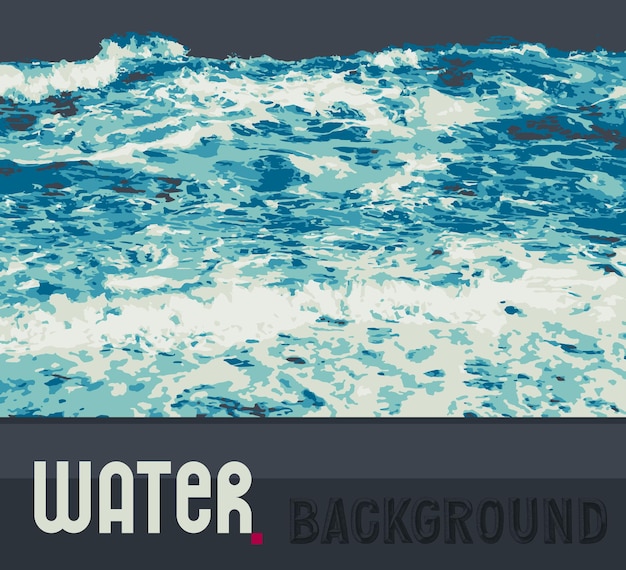 Vector abstract water background