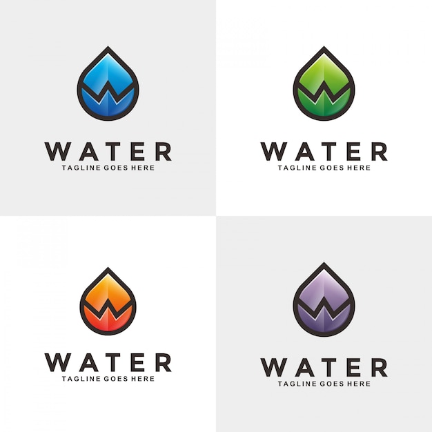 Logo astratto dell'acqua