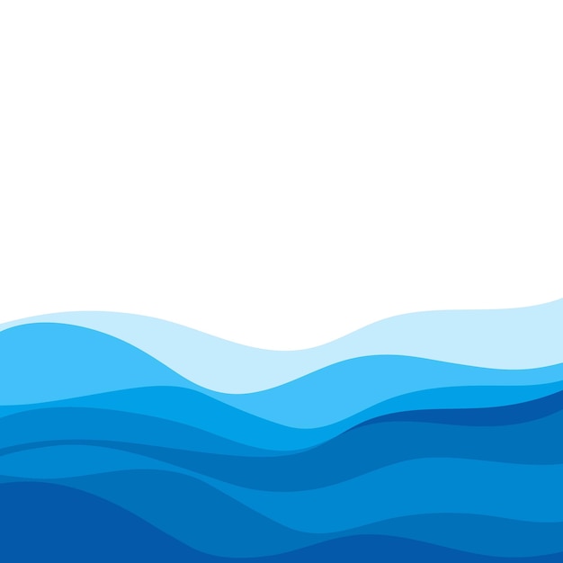 Vector abstract water wave design background