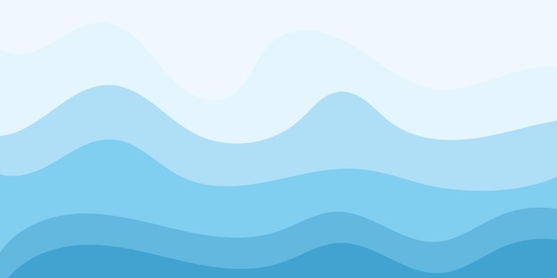 Fondo astratto di progettazione dell'illustrazione di vettore dell'onda di acqua