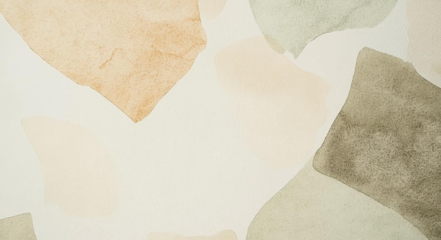 Abstract watercolor art background template brown and khaki watercolor backdrop empty space for text banner presentation or product display graphic design