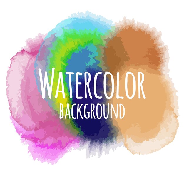 Vector abstract watercolor background colorful