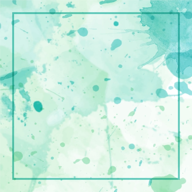 Abstract watercolor background with frame