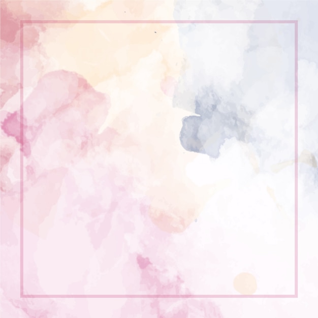 abstract watercolor background with frame